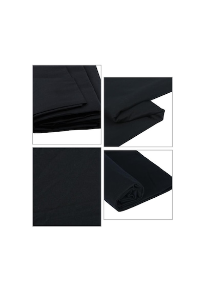 Gdx Kumaş Fon Siyah 3x6 Metre Katlanabilir / Yıkanabilir