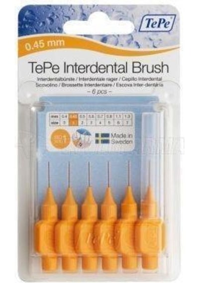 Tepe Blisterlı Arayüz Fırçası 0.45 MM 6'lı