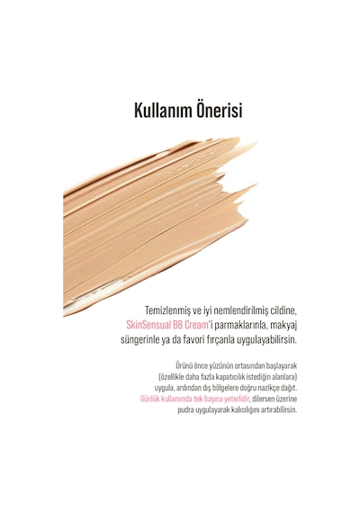 Skin Sensual BB Krem Medium 50ml | 50 Spf Uva/Uvb Pa++++ | Leke Oluşumunu Önlemeye Yardımcı, Aydınlık ve Canlılık