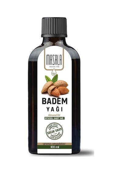 Tatlı Badem Yağı 100 Ml. Soğuk Pres Sweet Almond Carrier Oil Tekli