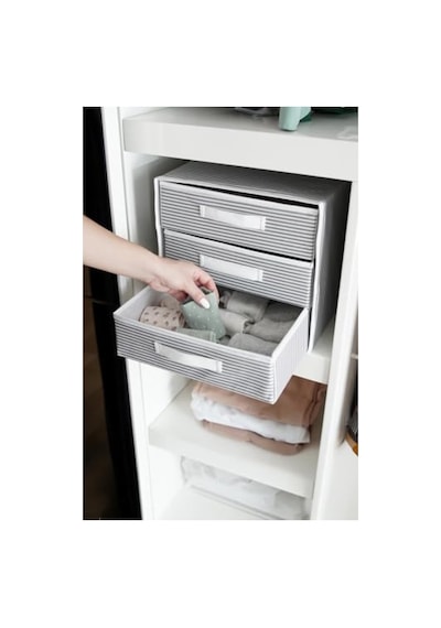 3 Bölmeli Katlanabilir Çekmece Organizer - Çok Amaçlı Düzenleyici 0