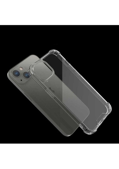 Apple Uyumlu iPhone 13 Kılıf Zore Kamera Korumalı Nitro Anti Shock Silikon Renksiz