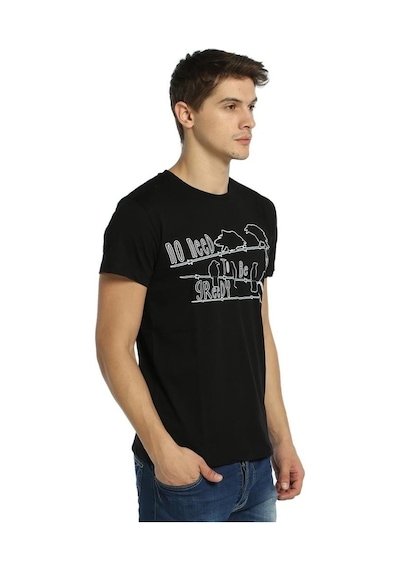 Bant Giyim - Teldeki Kuzgunlar Siyah Erkek T-Shirt Tişört