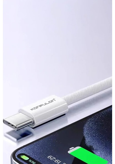 Mark Konfulon Dc82 1m 60w Type-c To Type-c Pd Hızlı Şarj Kablo - Beyaz Najmaddin Standart