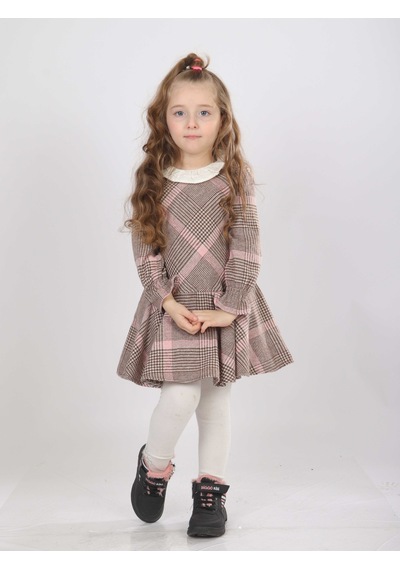 Xo Kids Kız Çocuk Elbise 1-5 Yaş 4815 Pembe