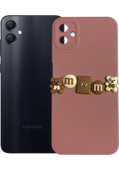 Samsung Galaxy Uyumlu A05 Kılıf 3d M Bear Kamera Korumalı Silikon Kapak