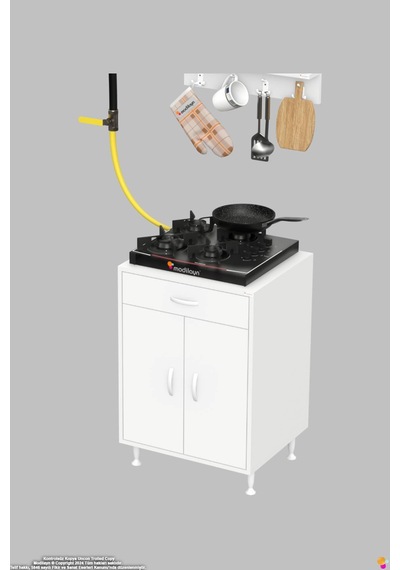 M Yeni Qplas Modüler Mutfak 60 Cm Ocak Altı Dolabı - Çekmece, Kapak Ve 1 Raf 2 Bölmeli Beyaz M Yeni Qplas Modüler Mutfak 60 Cm Ocak Altı Dolabı - Çekmece, Kapak Ve 1 Raf 2 Bölmeli Beyaz
