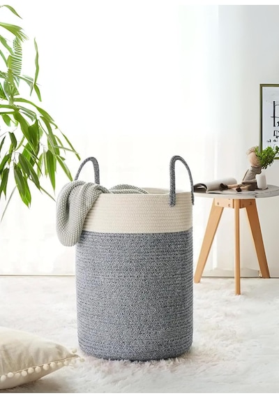Tr Naturaweave Jüt Hasır Kirli Sepeti Banyo Sepeti Giyisi Havlu Battaniye Dergi Oyuncak Düzenleyici Saksı Sepet Orga Diğer