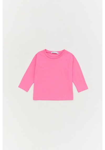 Fullamoda Basic Bisiklet Yaka Unisex Çocuk Body- Fuşya 23MCCK7376195271-Fuşya