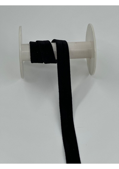 2 Cm Likralı Kadife Esnek -5 Metre-siyah