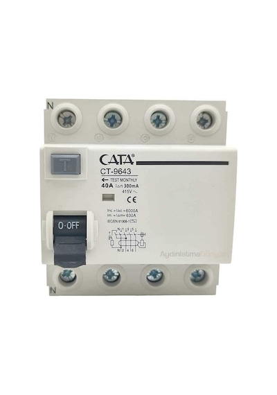 Ct9643 Cata Ct-9643 4x40 Amper 300 Ma Yangın Koruma Rölesi