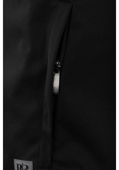 Br Bram Unisex Softshell Ceket, Suya Dayanıklı Ve Hafif Siyah