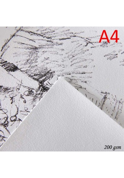 Canson 1557 Beyaz Resim/Çizim Kağıdı 200 Gr. A4 10'Lu Paket