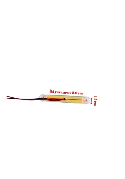 10 Adet Beyaz Parmak Lamba 9 Led 12v 24v