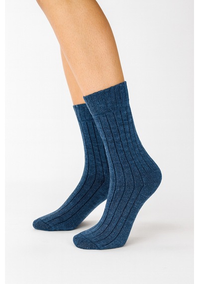 Socks 6 Çift Yünlü Kadın Norveç Doğal Yumuşak Kalın Termal Kışlık Fitilli Derbi Soket Çorap Çok Renkli