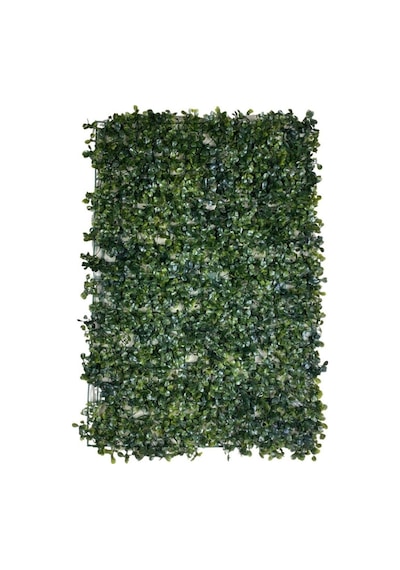 Cihan Çiçekçilik 10'lu Yapay Çiçek Duvar Kaplama Panel Şimşir Tabaka 40x60 Cm Yeşil