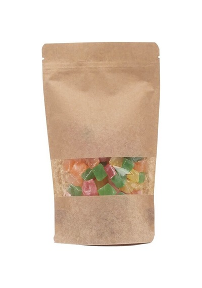 Pencereli Kraft Doypack 20X30 Cm - 100 Adet