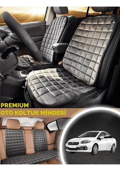 Fiat Linea Koltuk Minder Ortopedik Cepli Araç Ve Kılıf Seti Tam Uyumlu,antrasit Renk,konforlu Tasarım