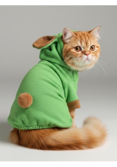 Matcha Bunny Kedi Tulumu,kıyafeti