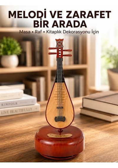 Hepsi Ud Sembolü Müzik Kutusu Estetik Tasarım Melodi Destekli Najmaddin