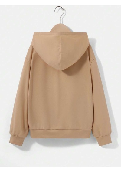 Startmore Kahverengi Unisex Kadın/erkek Adventure Renkli Oversize Kapüşonlu
