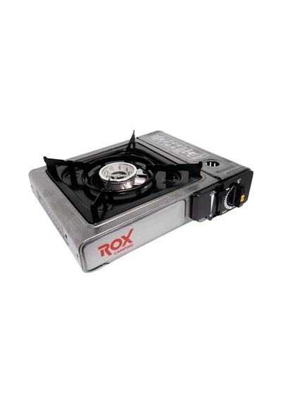 Rox Camping 0103 Tekli Portatif Kamp Ocak Ekstra Gaz Girişli 153 Çok Renkli