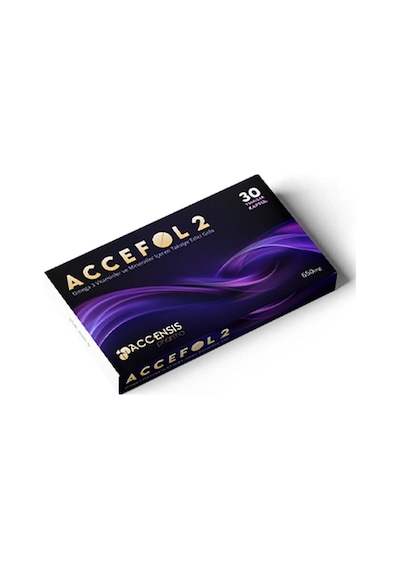 Accensis Pharma Accefol 2 Omega-3 Vitaminler ve Mineraller İçeren Takviye Edici Gıda 30 Kapsül