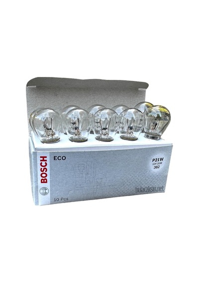 Bosch Ampul 12v 21w 93 Ba15s Sinyal Tek Duy 10 Adet