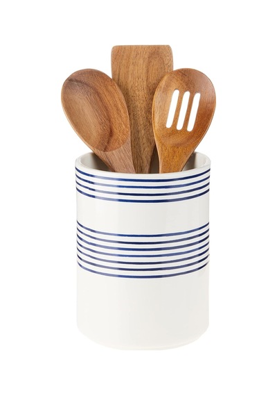 Kate Spade New York 885892 Charlotte Street Utensil Crock, Blue Diğer