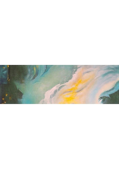 Soyut El Yapımı Yağlı Boya Tablo 135x59cm