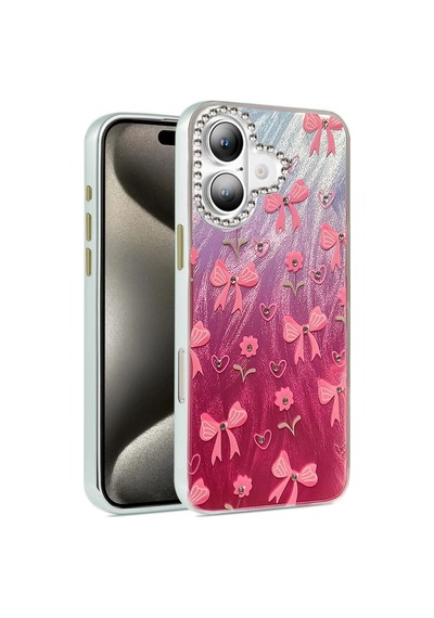 Apple iPhone  Uyumlu  16 Plus Kılıf Blade Aynalı Desenli Kapak - Desen 3