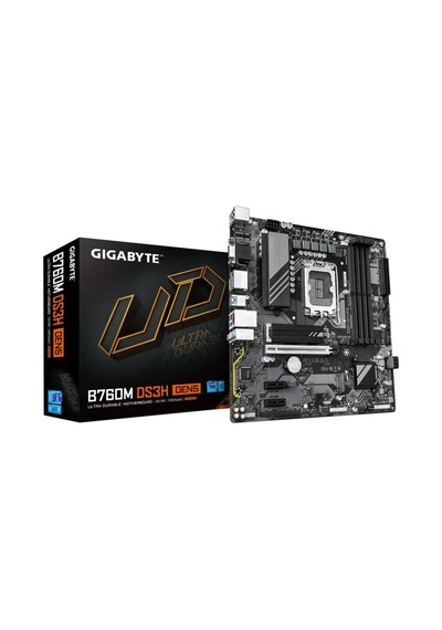 Gıgabyte B760m Ds3h Gen5 Ddr5 Hdmı-dp Typec Pcıe 4.0 1700p Matx