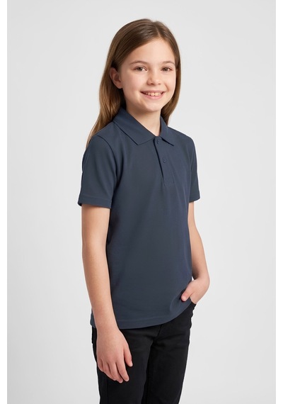 Modanino Kız Çocuk T-shirt %100 Pamuk Ve Okul Tarz 6-16 Yaş 12784mrt Koyu Lacivert