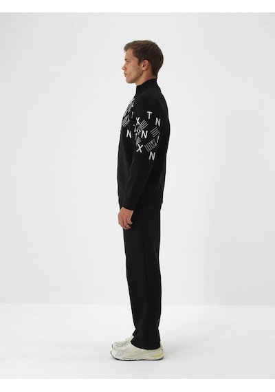 Xint Siyah Formunu Koruyan Regular Fit Hırka 801885