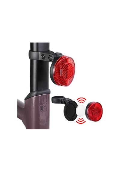 Micflip P20 Bisiklet Reflektörü Suya Dayanıklı Akıllı Takip Cihaz Özellikli Kırmızı