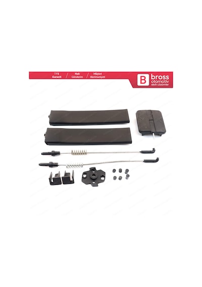 Vw Caddy Mk3 için Yan Sürgülü Cam Tamir Seti 2k0847781b N11.19350