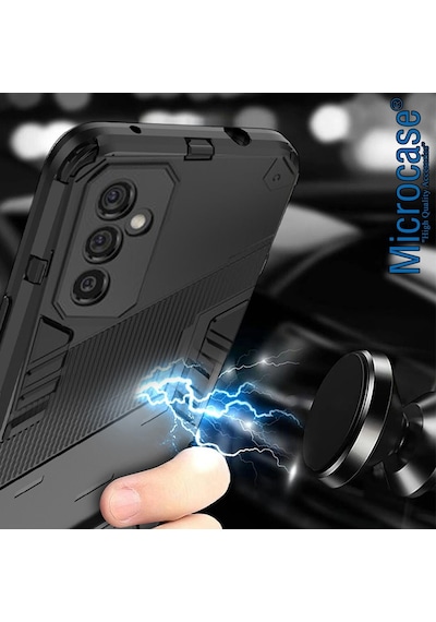 Microcase Samsung Uyumlu Galaxy M52 5G Matrix Serisi Armor Standli Kilif 537775672