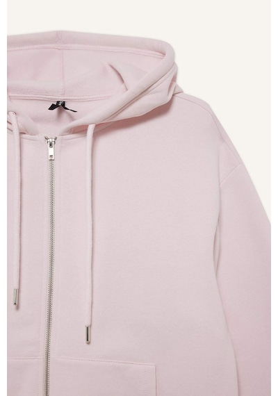 Defacto Relax Fit Kapüşonlu Sweatshirt C1809AX25SP Pembe