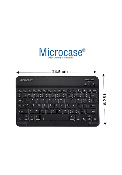 Apple Uyumlu iPad  7.Nesil 10.2 Inç 2019 Bt Klavye Mouse + Standlı Kılıf - Bkk6