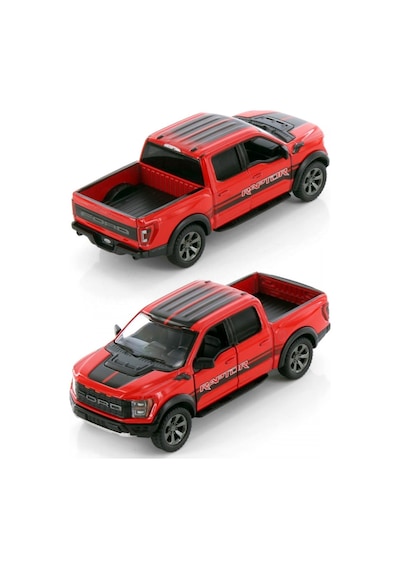 Kinsmart 2022 Ford F-150 Raptor Pickup Livery Edition Kırmızı