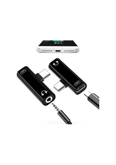 9044 Type C To 3.5mm Stereo Kulaklık Aux Şarj Çevirici Dönüştürücü Adaptör