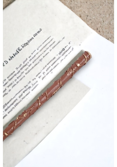 Harry Potter Asası Hermonie Asası 33 Cm , Büyülü Asa, Harmony Asası Kutulu