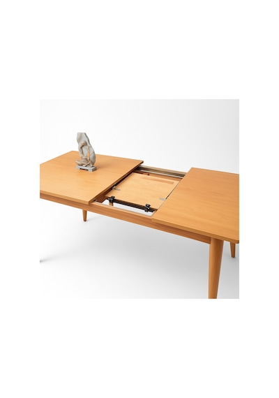 Ortadan Açılır Büyüyen Yemek Masası Natural 90x140 CM