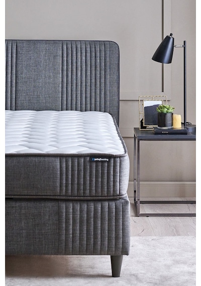 Wool Sense Yatak - Baza - Başlık Set - Koyu Gri 100x200
