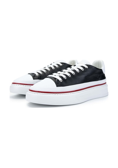 Fabi Erkek Hakiki Deri Siyah/beyaz Sneakers & Spor Ayakkabı 510 Fu0827c Erk Ayk Y24 Nero/bıanco Çok Renkli