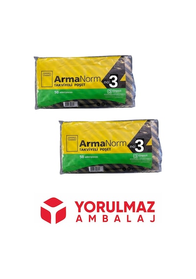 3 No 33 X 45 Naksan Çizgili Takviyeli Poşet 100 Lü Avantajlı Paket