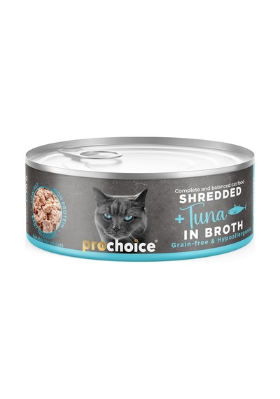 Deluxe Shredded, Tahılsız, Hipoalerjenik, Tiftiklenmiş Tuna Balıklı Yaş Kedi Maması, 70 G