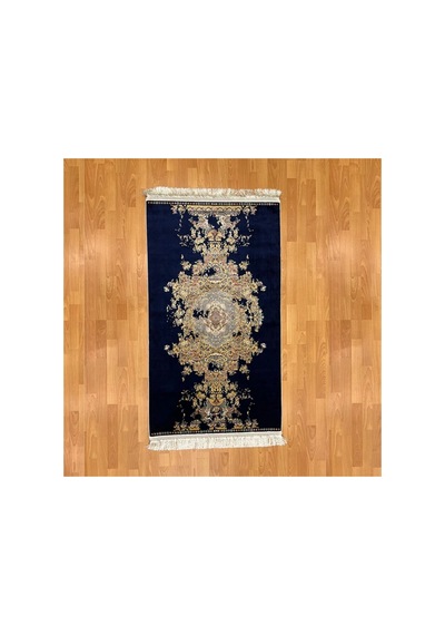 Klasik İran Tarzı 300 X 400 Cm İpek Halı Mavi