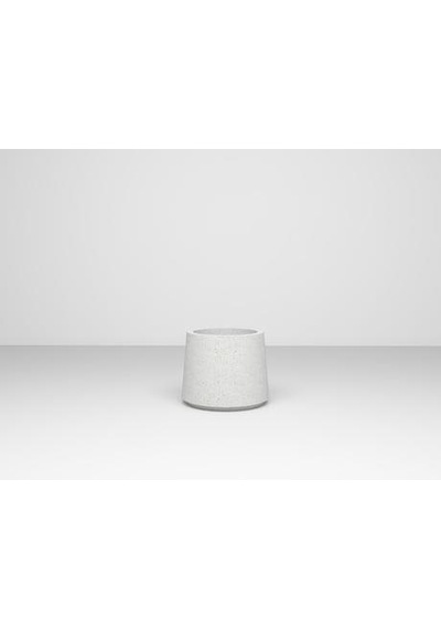 Nuano Consept Holo Serisi Yuvarlak Saksı Beyaz 35x30