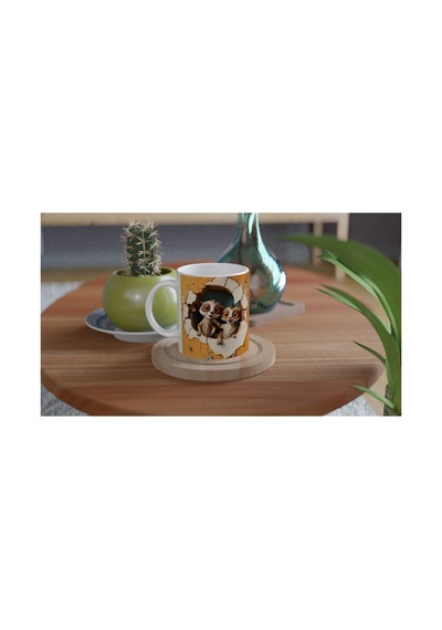 Neşeli Mirketler Baskılı Kupa Bardak Renkli